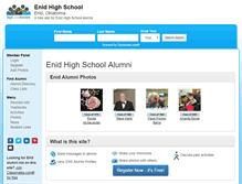 Tablet Screenshot of enidhighschool.org